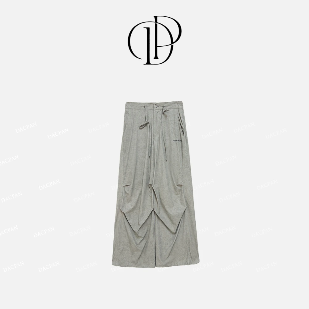 DACPAN-“恰恰舞步”炒色抽绳休闲工装裤 松紧腰2025/盼·25043002