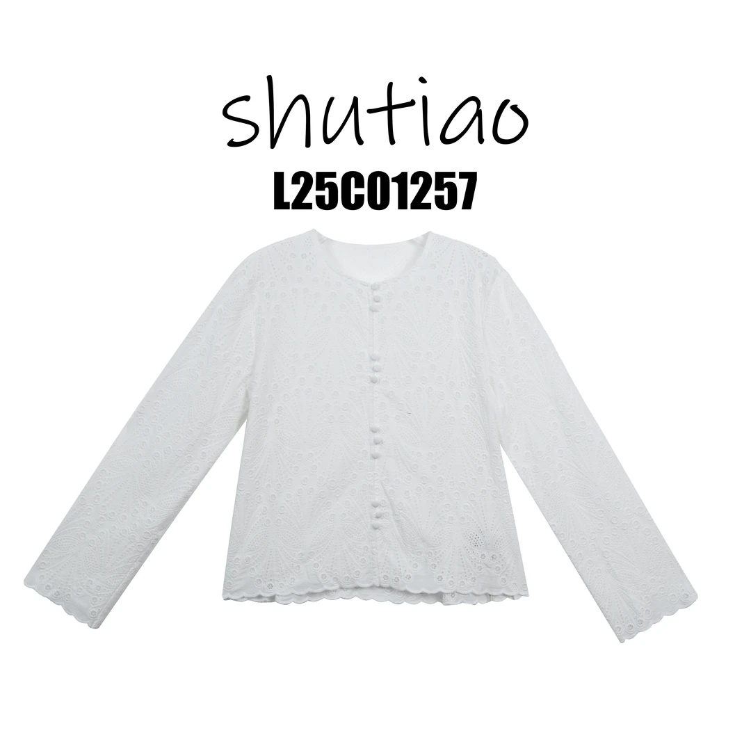 【SHUTIAO】2025夏季：新款小众设计款衬衫L25C01257