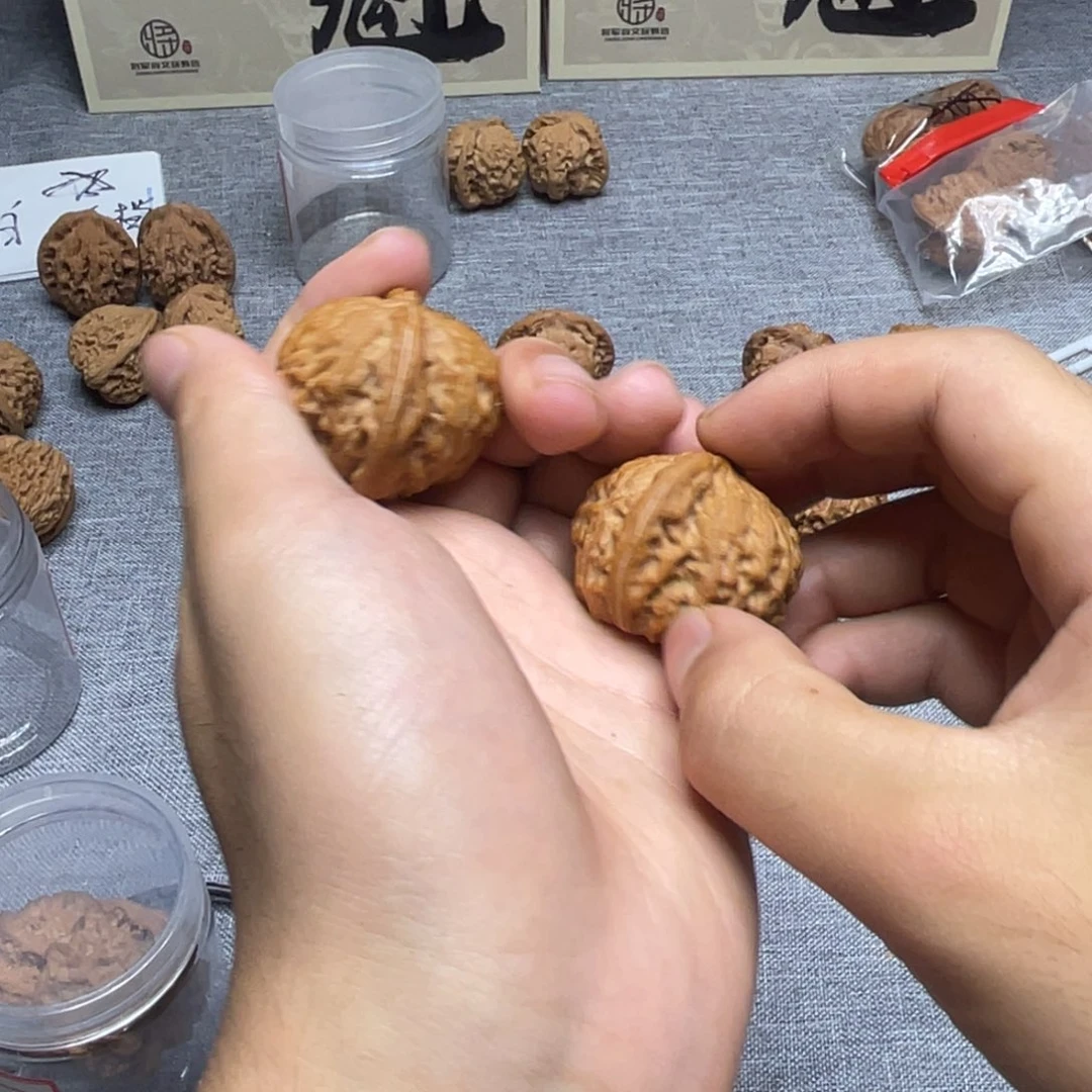 文玩核桃把件磨盘 011