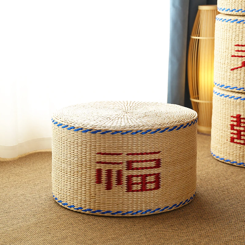 高奢精编纯手工草编蒲团坐垫地上垫家用客厅坐墩四季通用大号蒲团