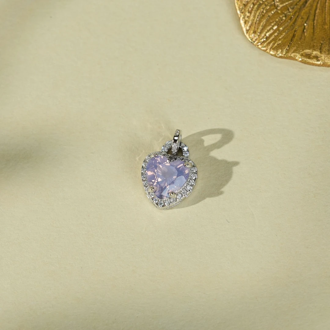 水晶爱心吊坠-SLQ145-BK|BSJ5