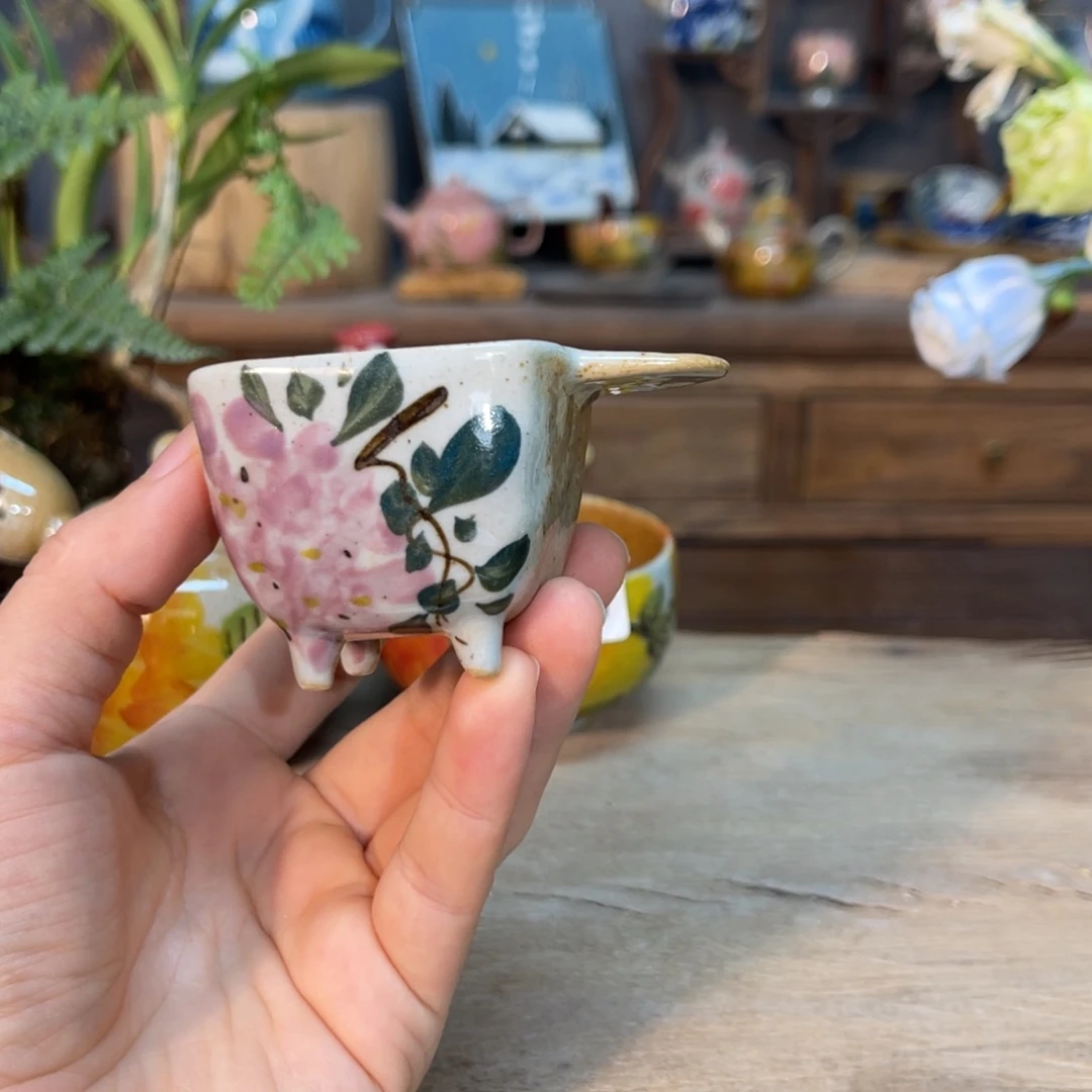 阿***沁壶素浅陶瓷手工手绘