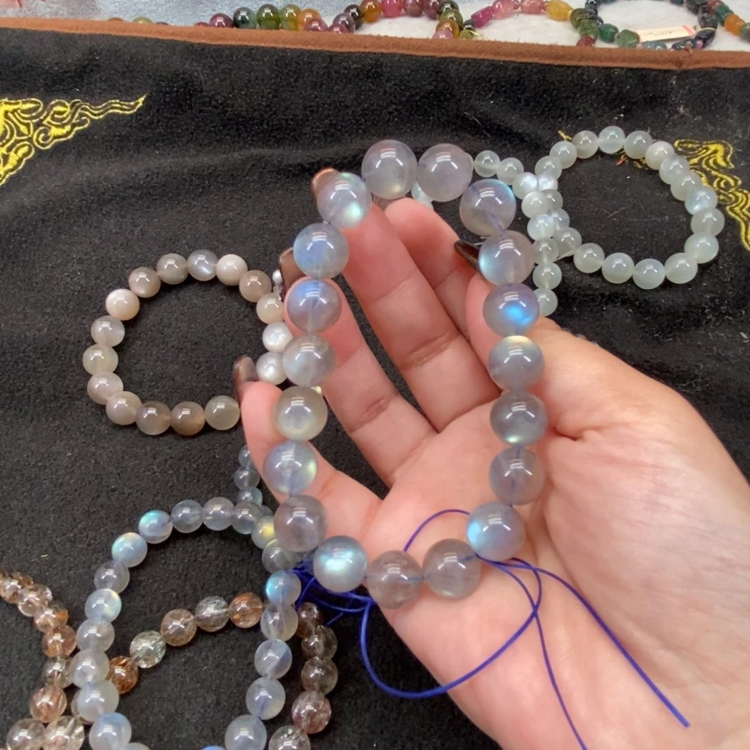 长石手链未镶嵌手串