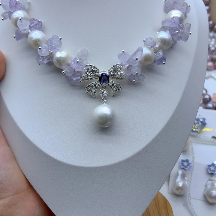 淡水珍珠未镶嵌颈饰