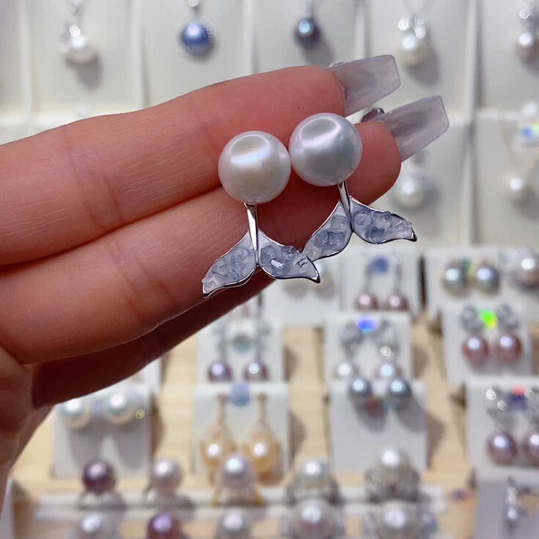 未镶嵌淡水珍珠耳饰