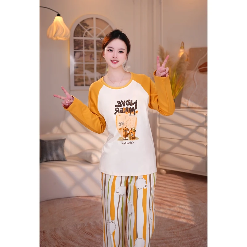 【威尼斯小熊】（有胸垫）秋冬棉时尚原创设计可外穿睡衣家居服PN1