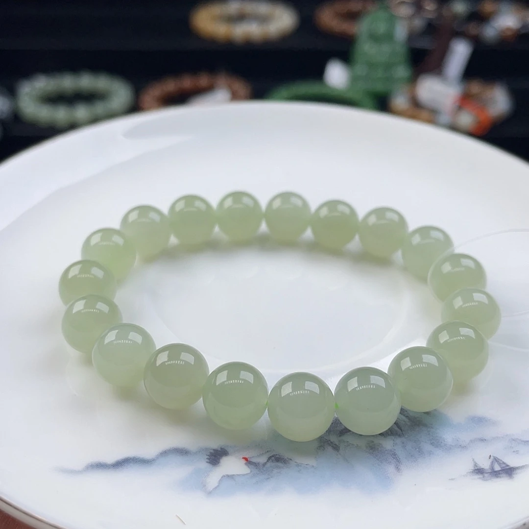 和田玉手串未镶嵌