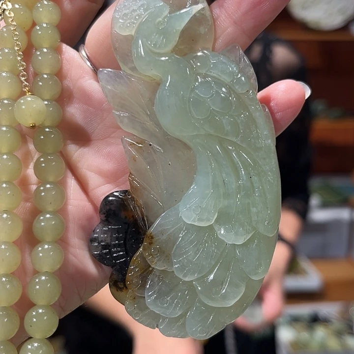 未镶嵌岫玉毛衣链