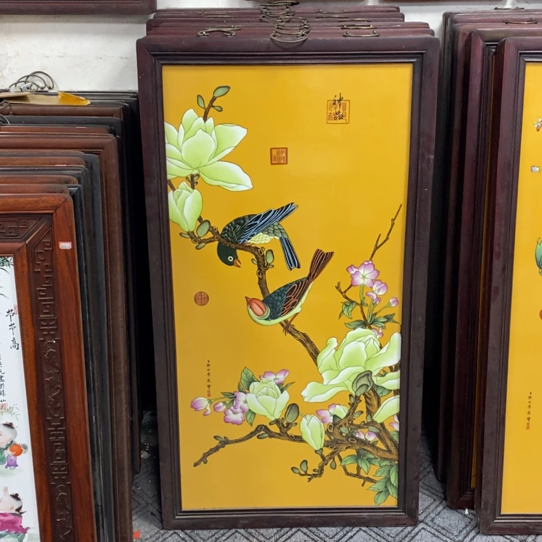 瓷片景德镇瓷板画柴窑烧制