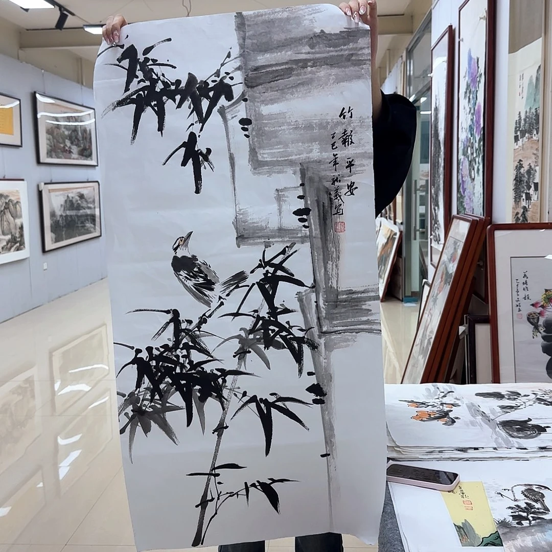 国画国画作品多次