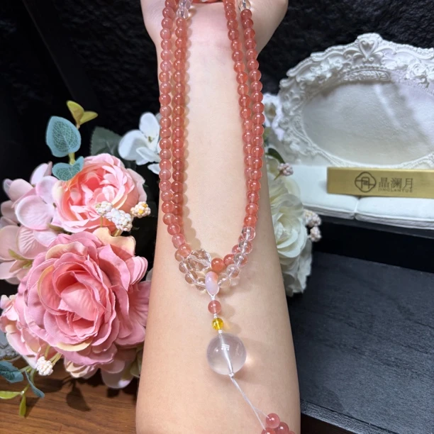 【晶澜月】B209【svip私人定制版】天然南红毛衣链多样性发其一