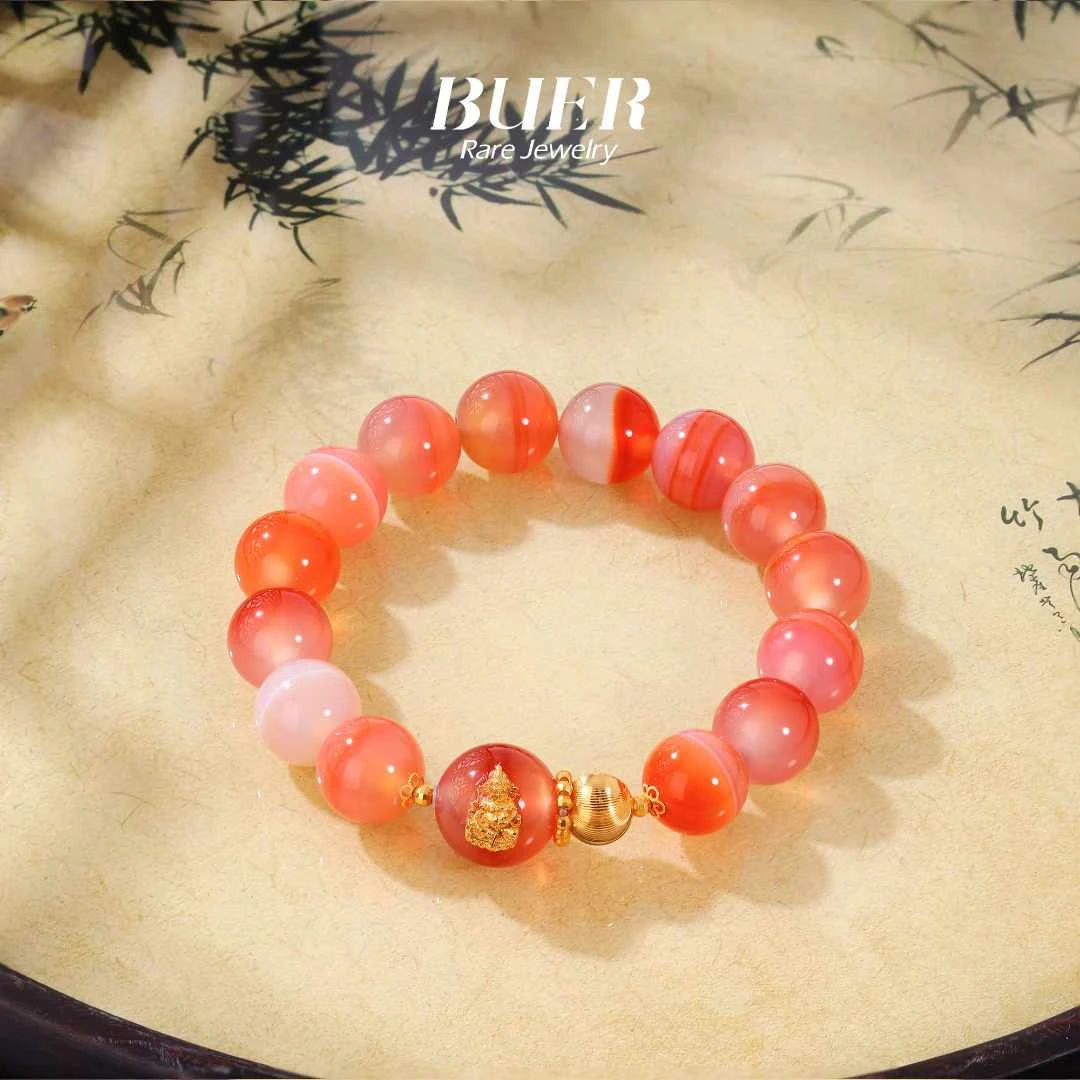 【不二】玛瑙DIY手串11.5mm （多样性发其一）