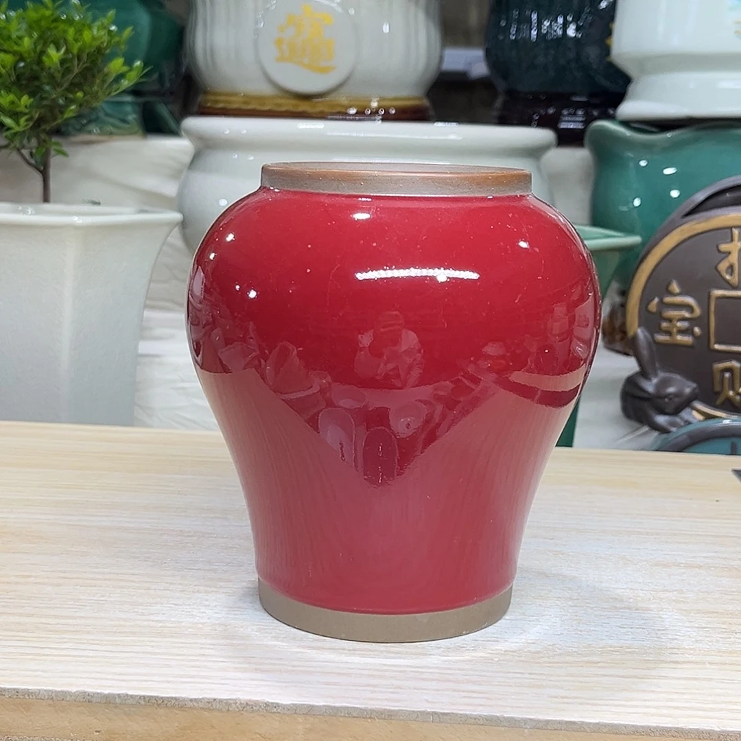 陶瓷绿植多肉微瑕花盆口径7*14