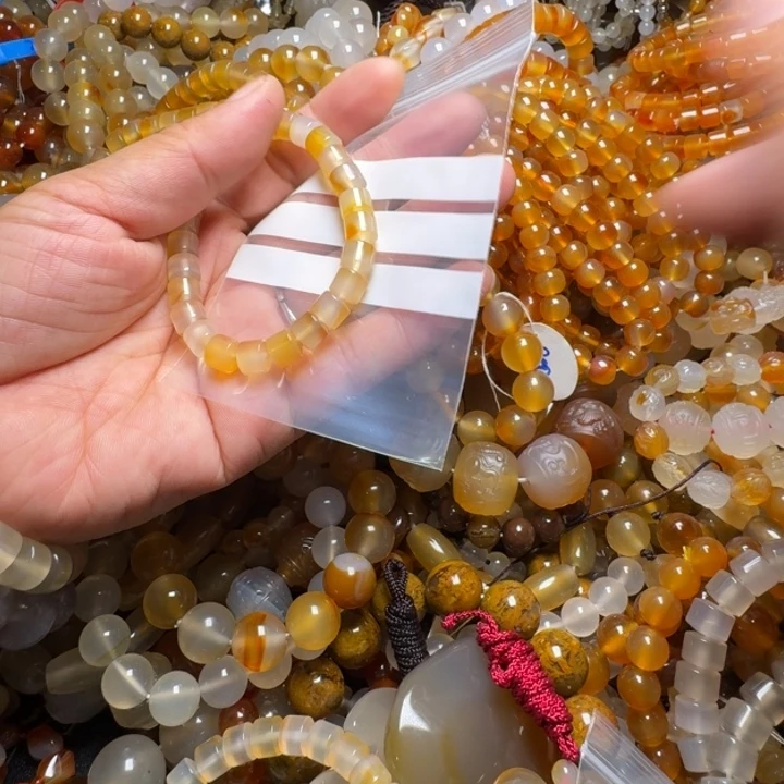 玛瑙/玉髓颈饰合金锦*0074