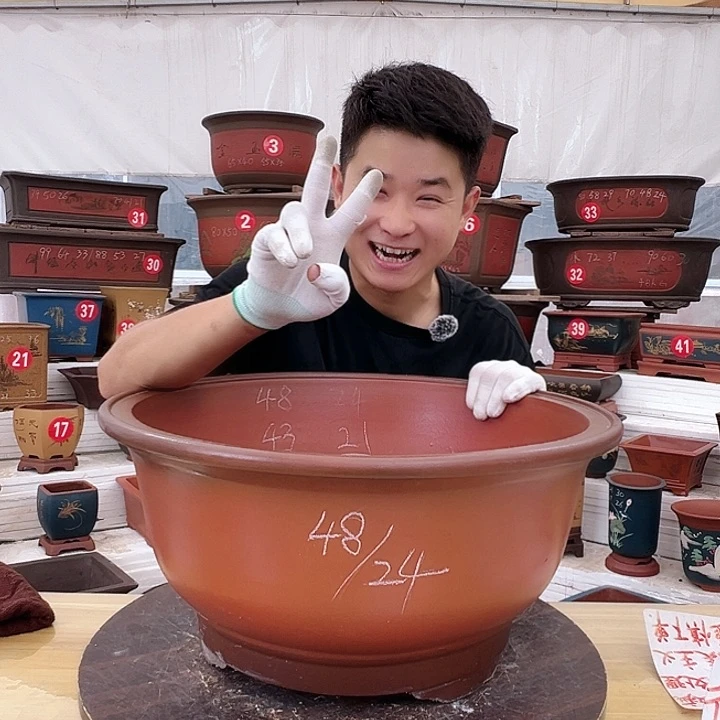 炼**道紫砂花盆工厂直发