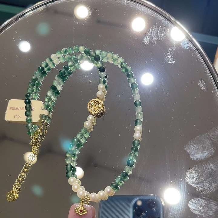 淡水珍珠合金颈饰