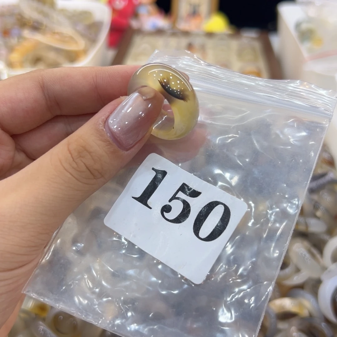 玛瑙/玉髓戒指合金150港15