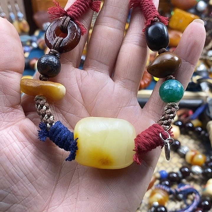 蜜蜡未镶嵌项链项链