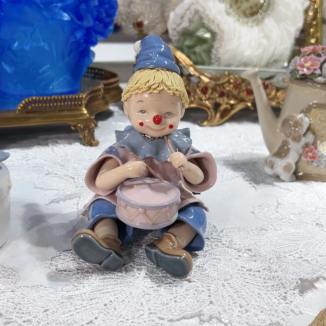 陶瓷0215骨瓷小丑瓷偶摆件