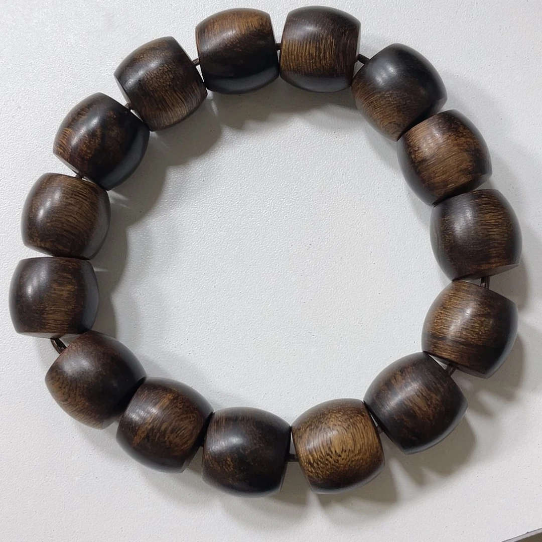 布****手串沉香桶珠白奇瘤疤