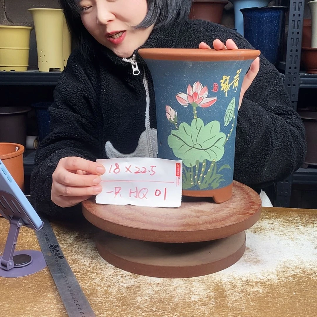 紫砂紫砂花盆一只HQ01