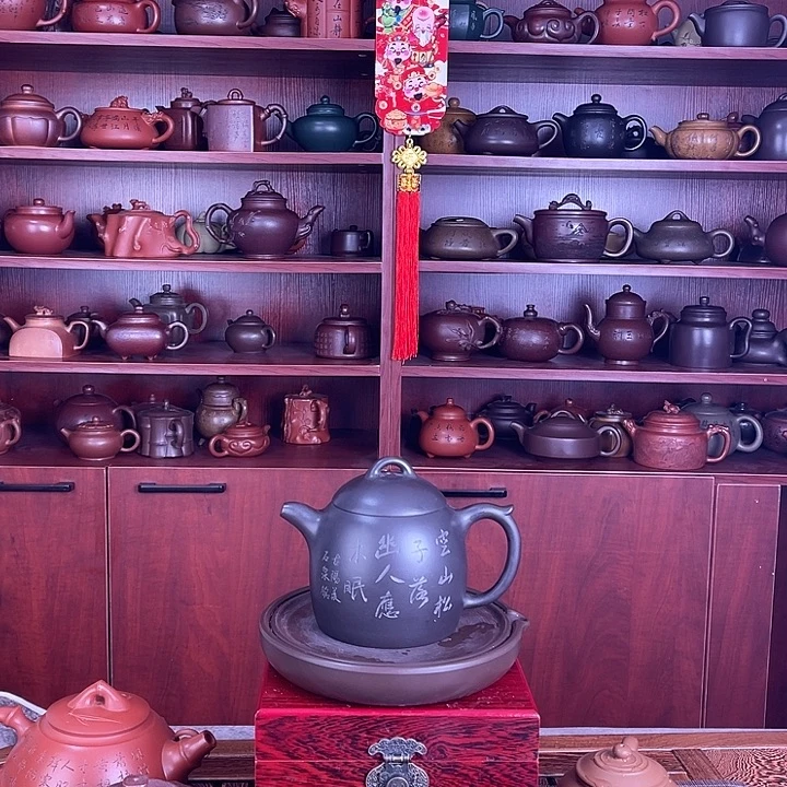 兰***人茶壶紫砂石黄秦权紫砂壶老料