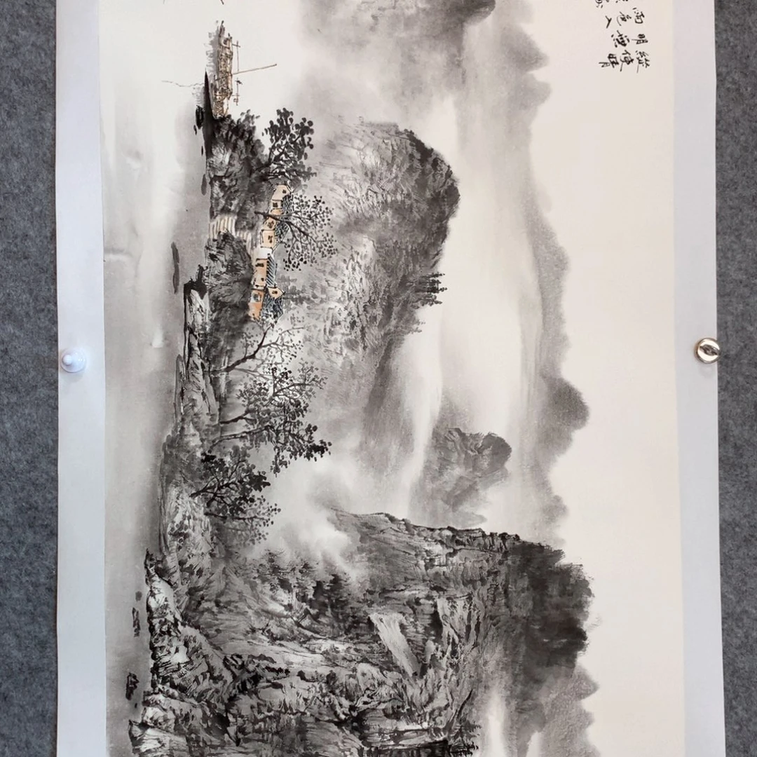 国画山水作品写意