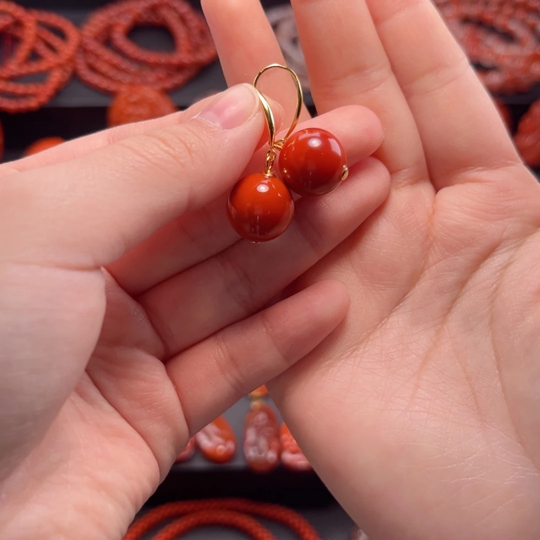 南红玛瑙南红银S925镶嵌