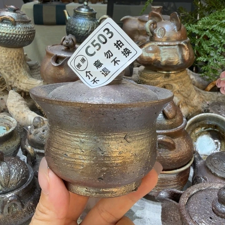 鎭***國摆件柴烧福利新品多多