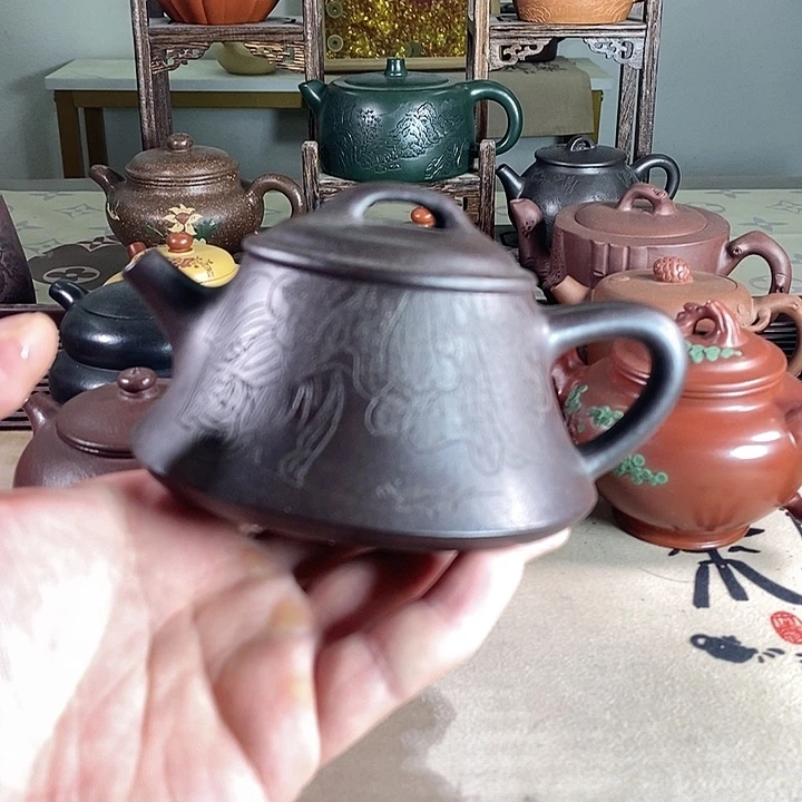 茶壶段泥紫砂的微瑕