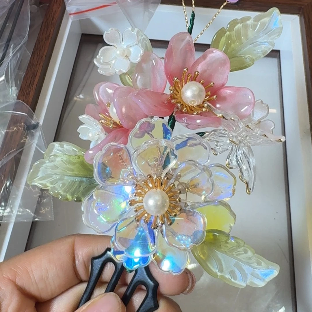 铁合金醋酸古风琉璃发簪闪购