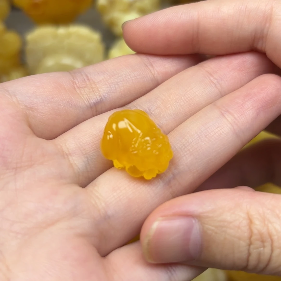 未镶嵌蜜蜡裸石蜜蜡配饰打孔不退换