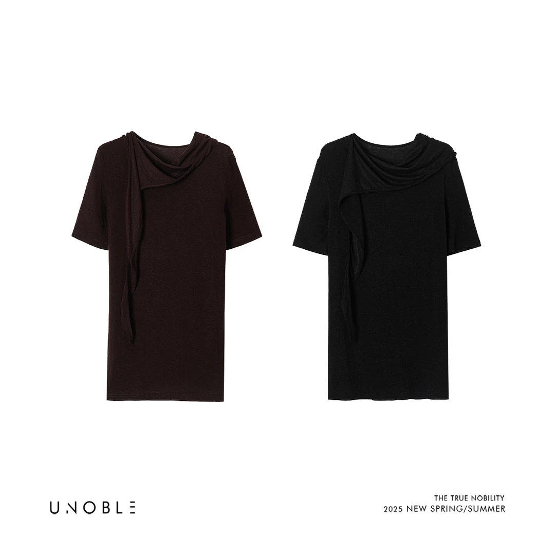 HD7号【灿若繁星】天丝羊毛打底短袖上衣  秋季新品 UNT25302633