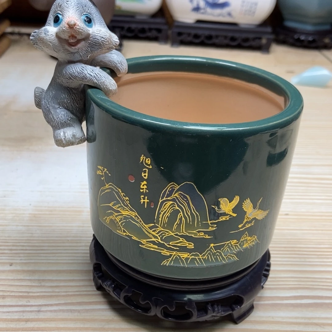 瓷片陶瓷花盆陶瓷艺术