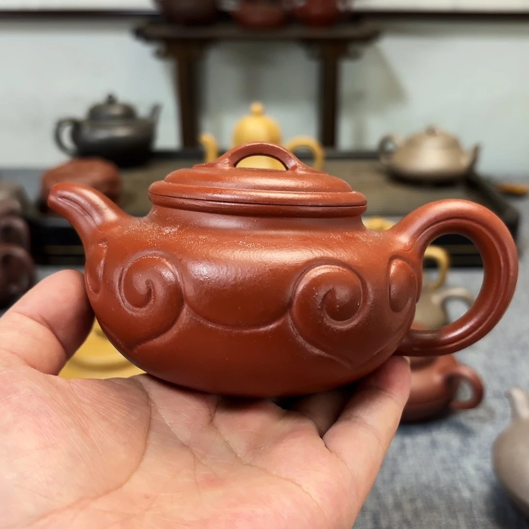 *****茶壶紫砂全手工紫砂壶仿古如意