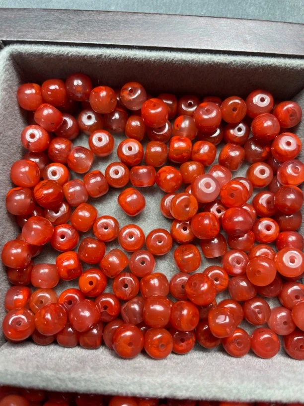 川料南红原矿老型单珠7     多样性发其一颗