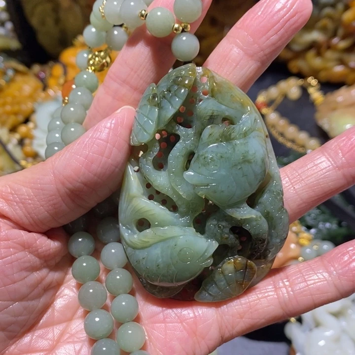 岫玉岫玉吊坠未镶嵌