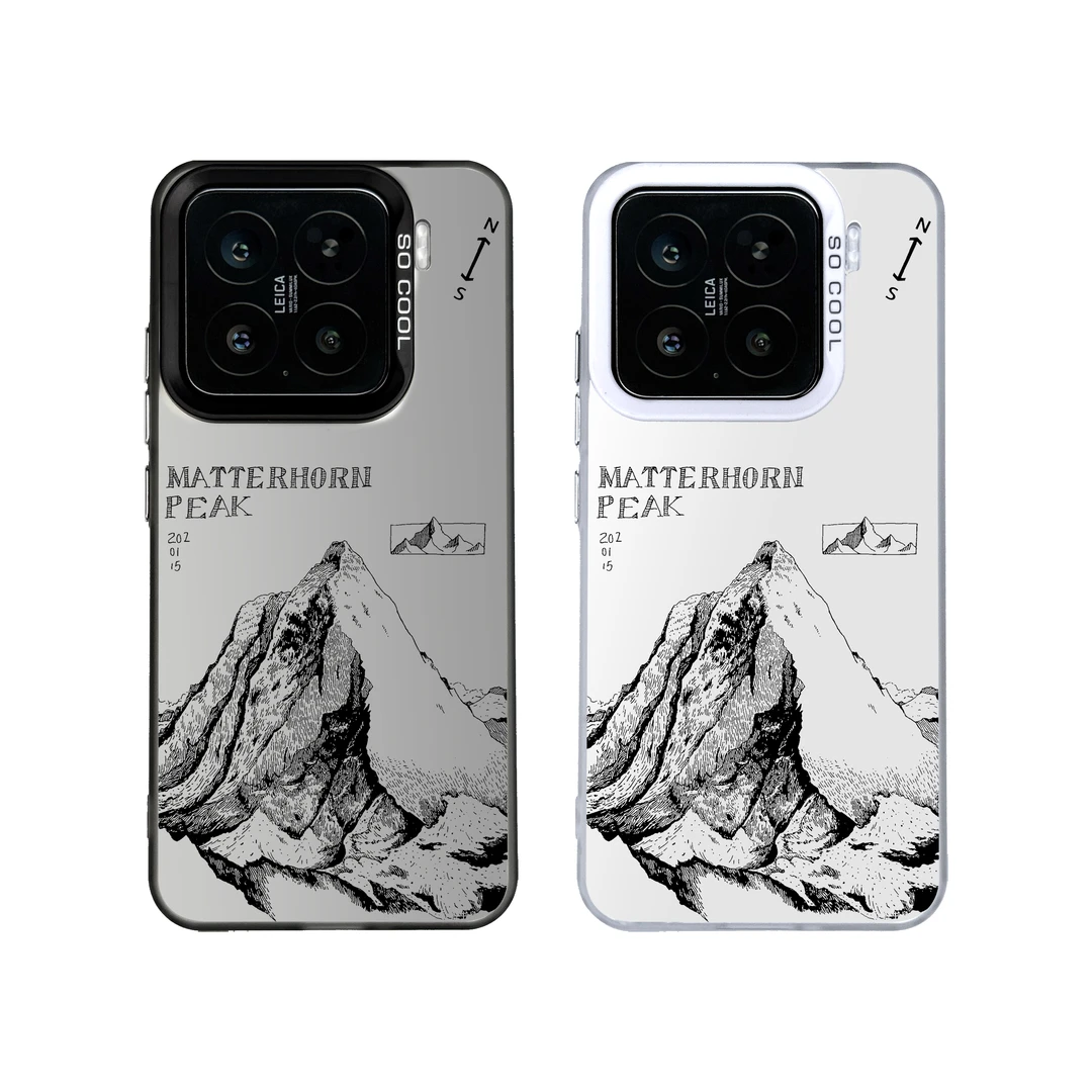 日照金山适用小米/华为/苹果/荣耀/vivo/iqoo/OPPO磨砂防摔手机壳