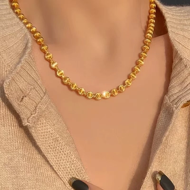 合金项链 TYC经典款  女款时尚  猫眼圆珠项链   卡6