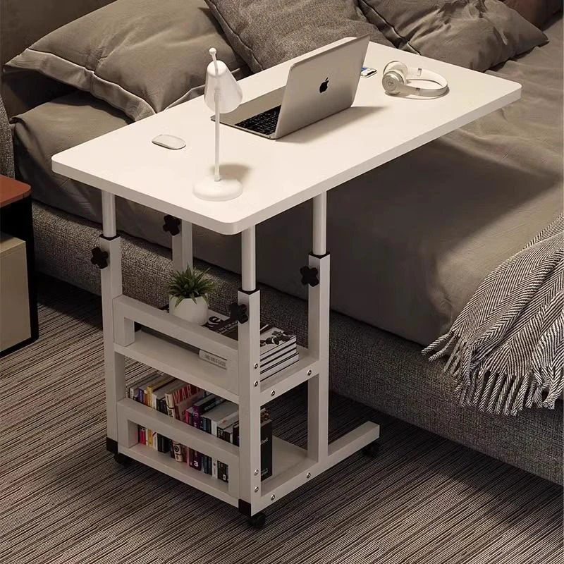 升降桌可移动床边家用卧室学生宿舍简易床上书桌懒人小桌子电脑桌