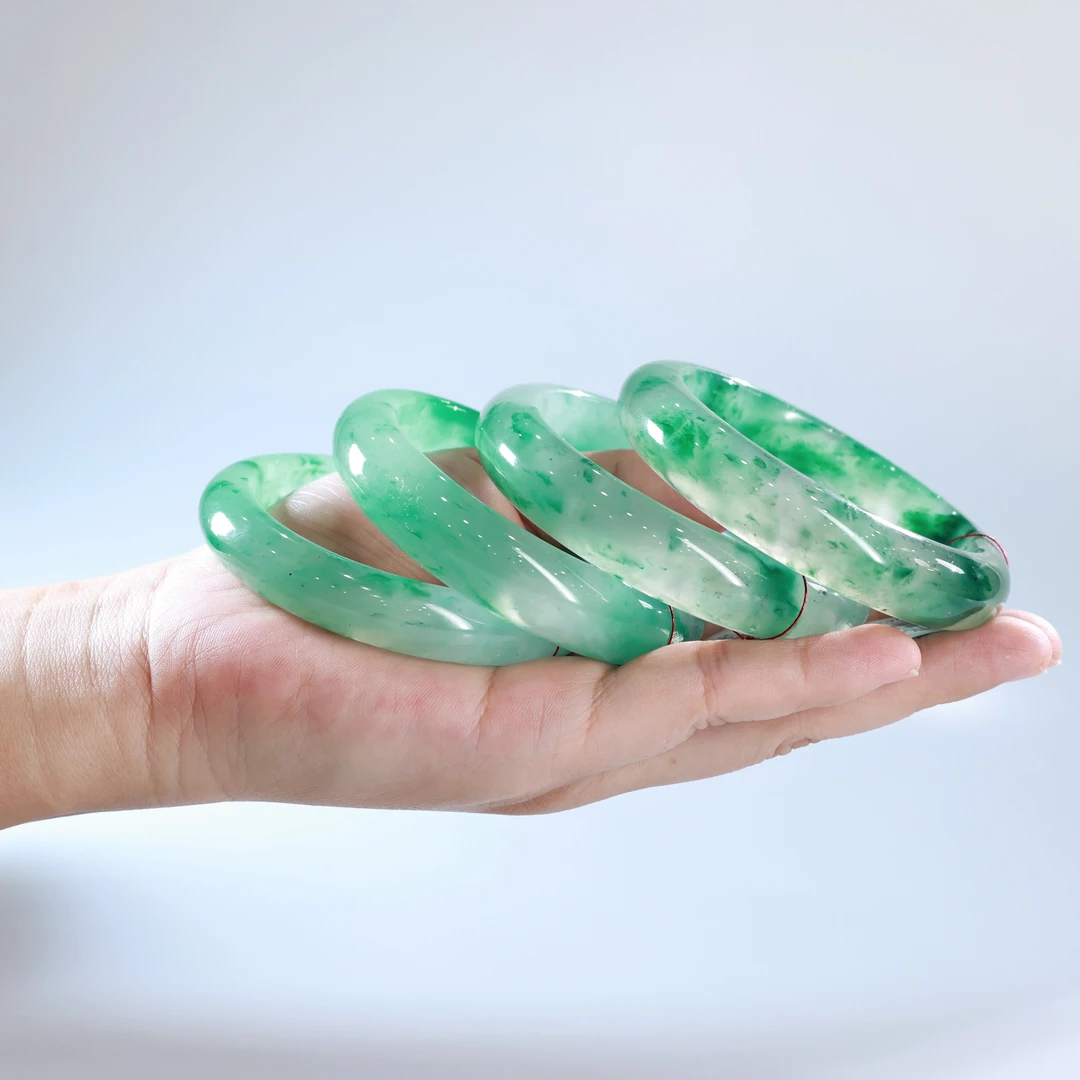 繁花｜天然非洲翠独龙玉手镯|圈口自选|多样性发货发其一|0610