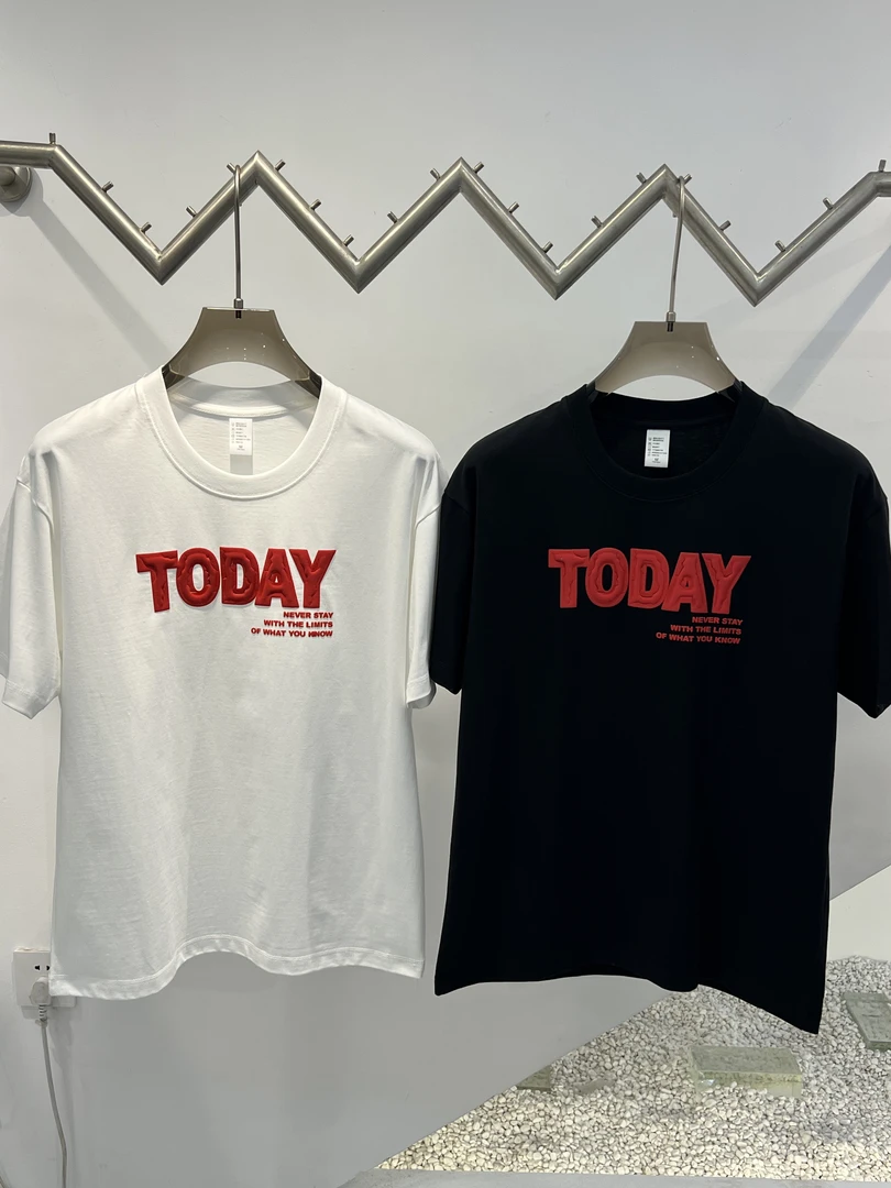 5503夏季纯棉男士短袖T恤2025新款时尚个性印花宽松短袖百搭半袖