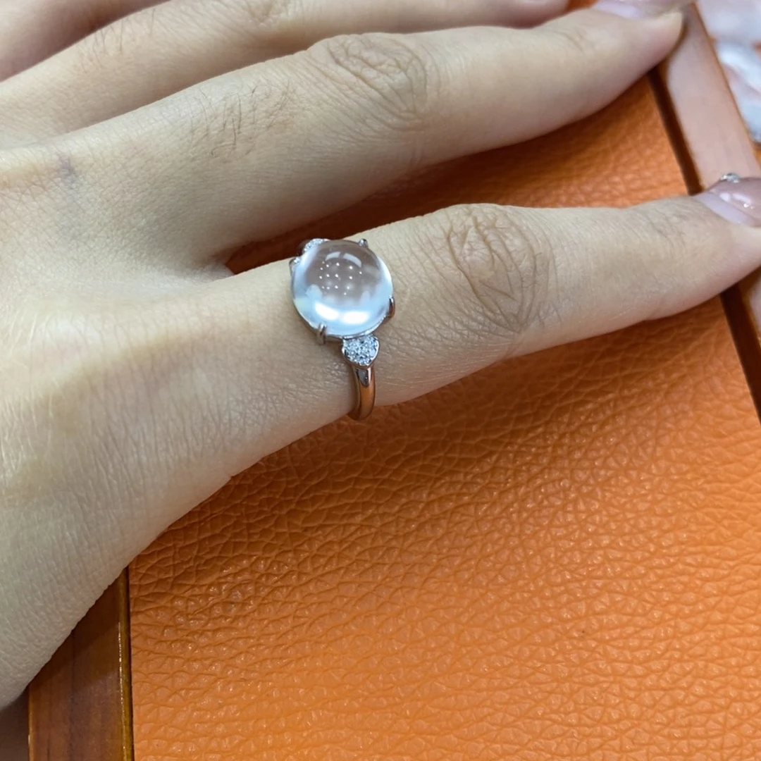 石英质玉吊坠(不含链)银S925镶嵌R****a