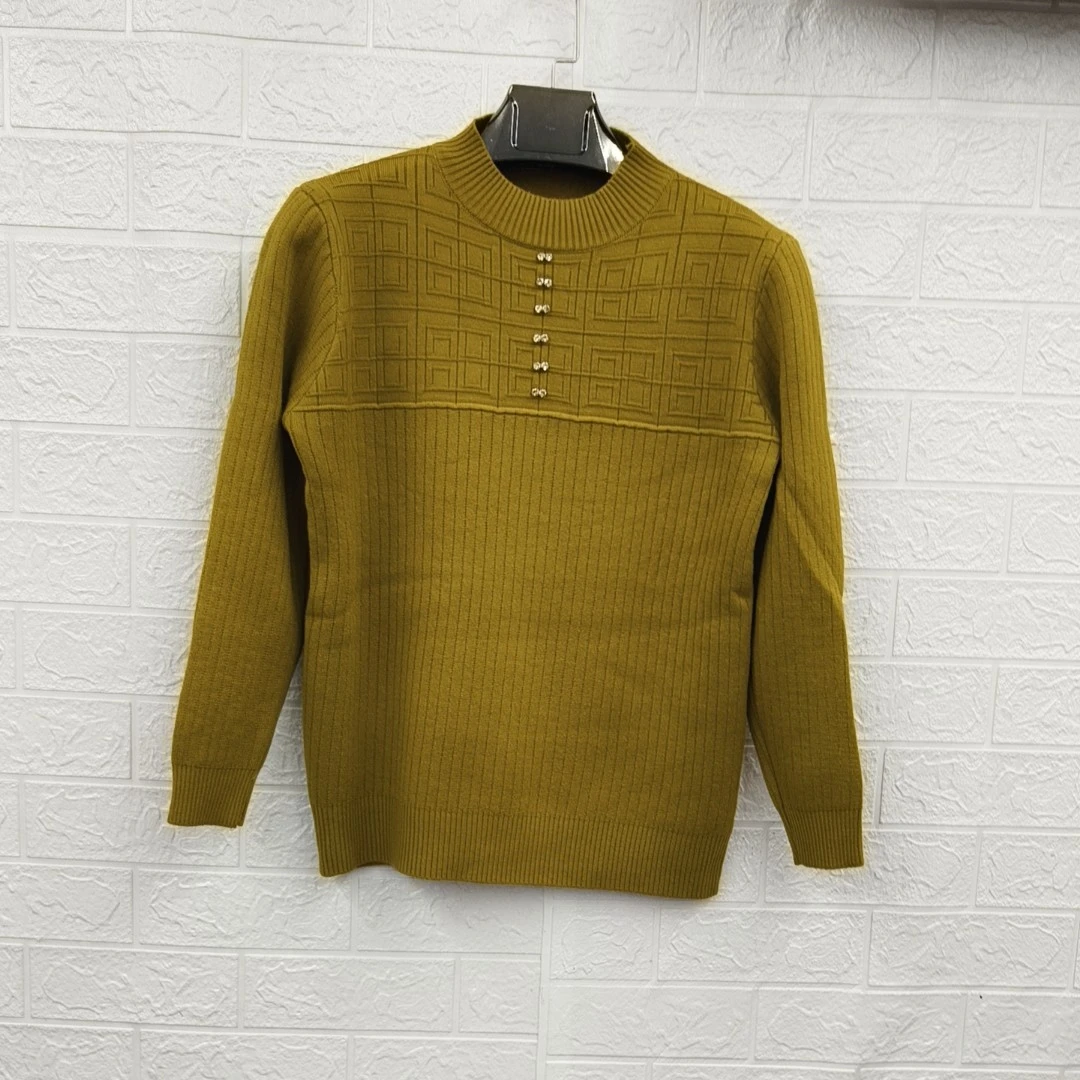 中领一体绒加厚毛衣