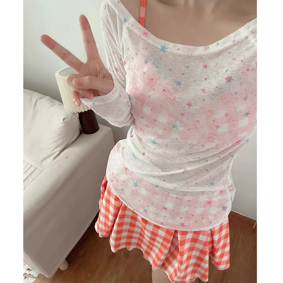 温泉度假游泳衣女新款长袖防晒比基尼三件套高级感小胸性感聚拢