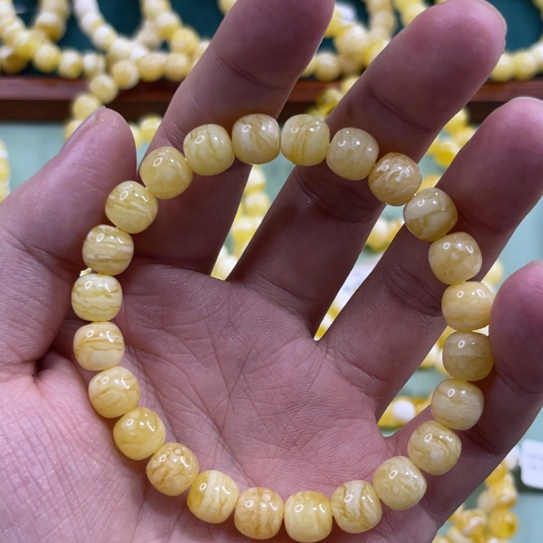 蜜蜡未镶嵌珠宝奇石9mm