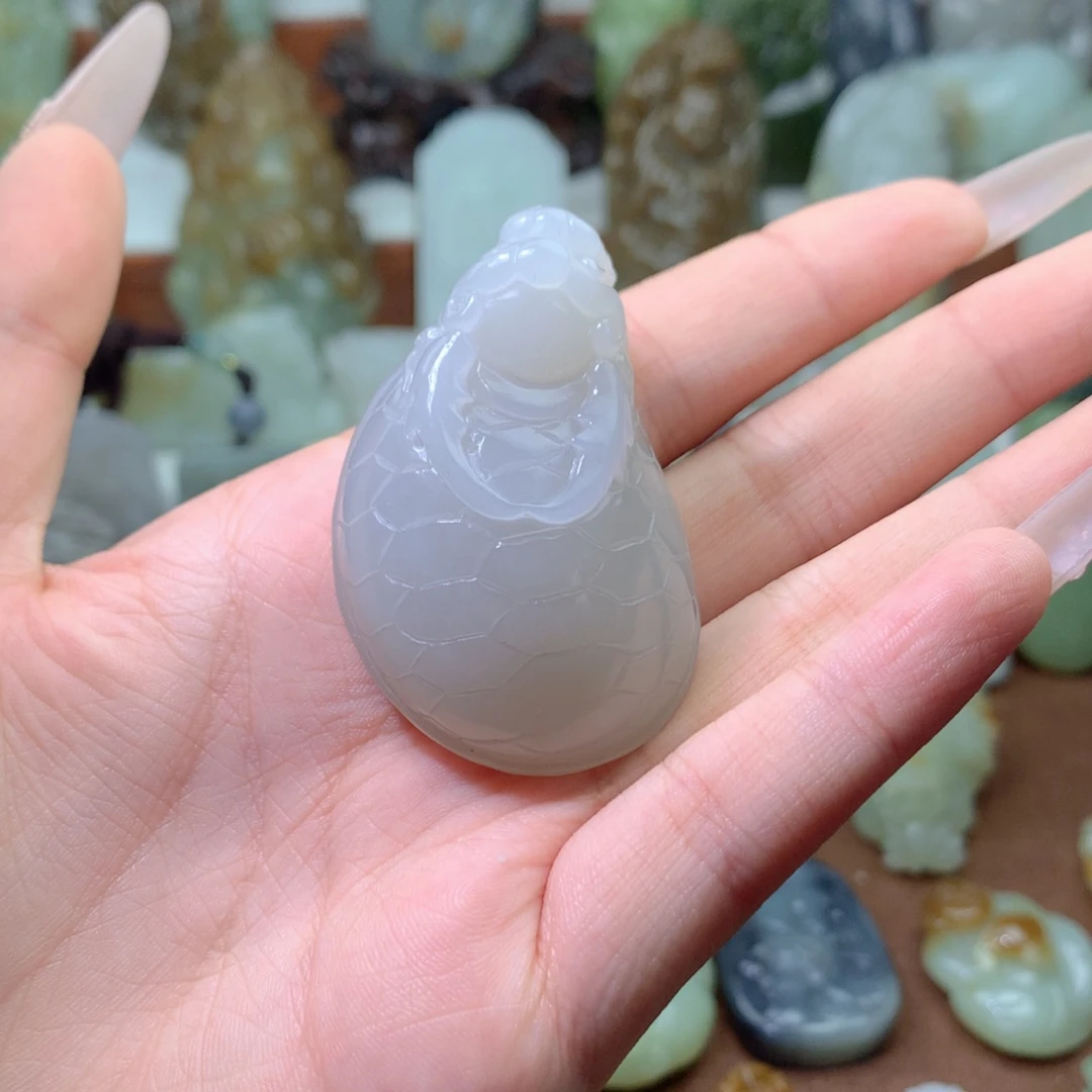 和田玉未镶嵌吊坠(不含链)