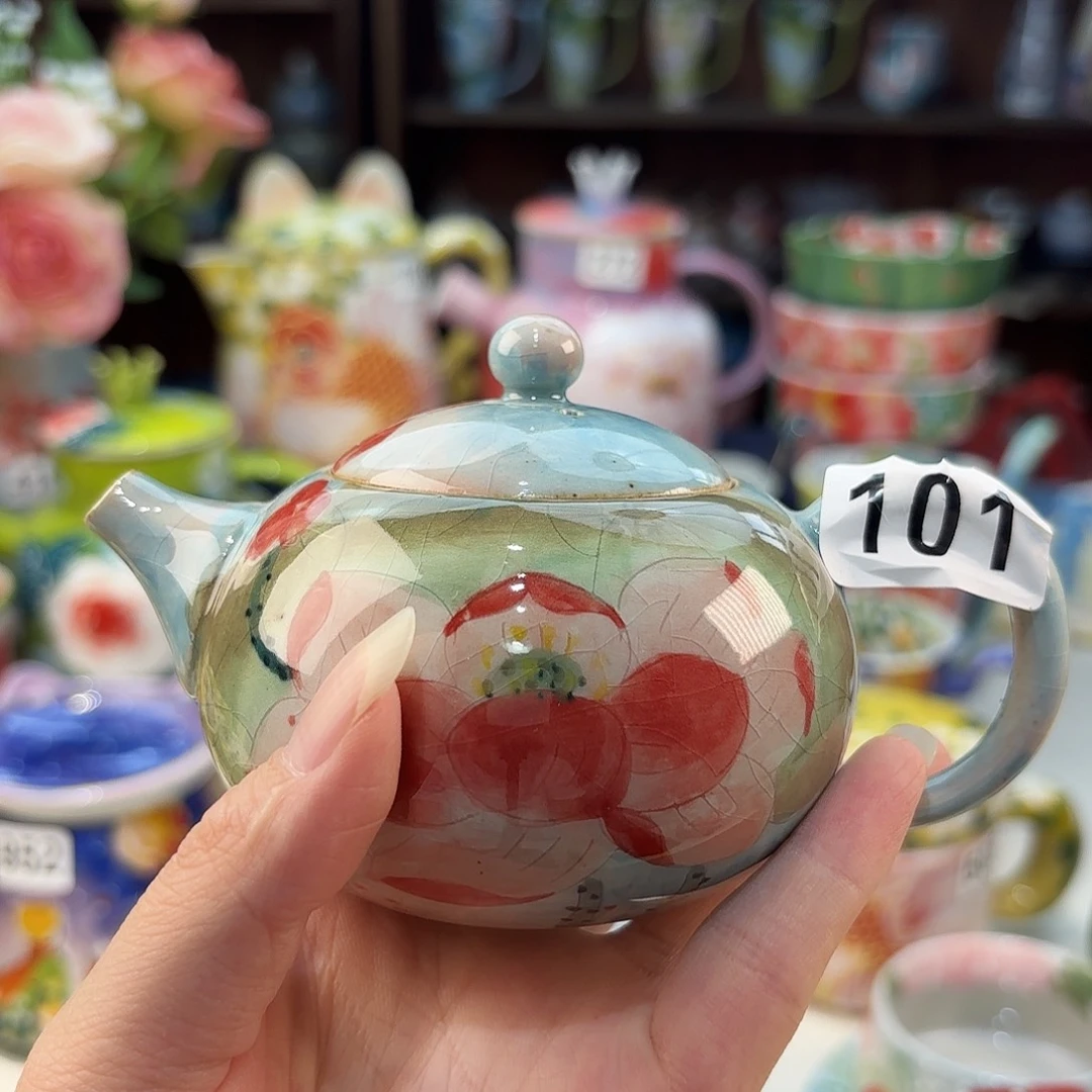 景德镇手绘高温釉下彩陶瓷茶具