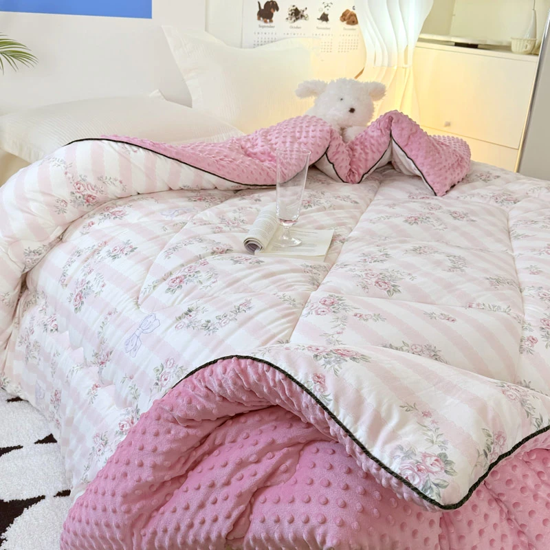 ※清仓-A类3D安抚保暖豆豆被春秋冬双人单人被可机洗