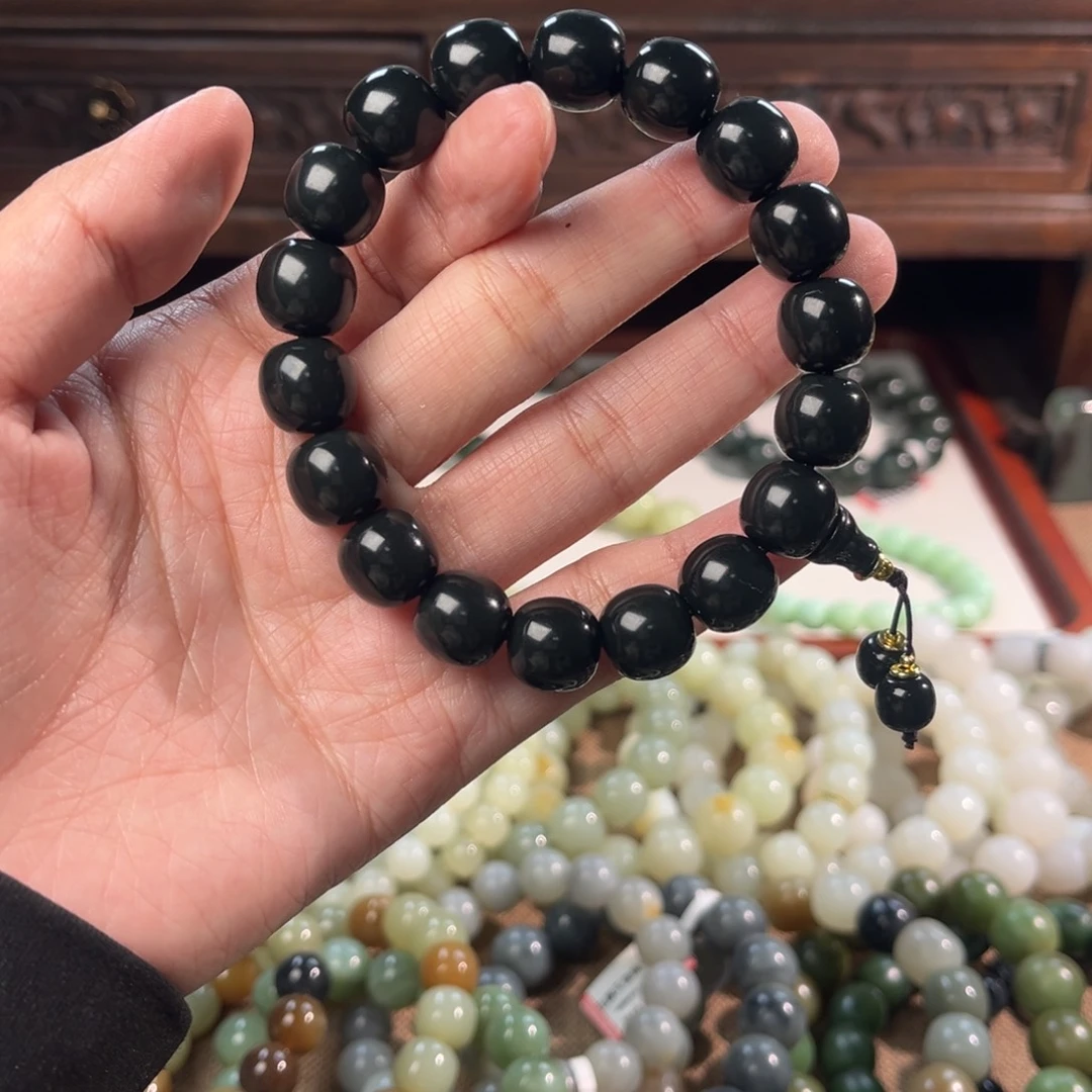 和田玉未镶嵌手链